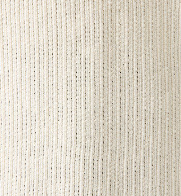  「ノーカラーニットジャケット」|カーディガン|