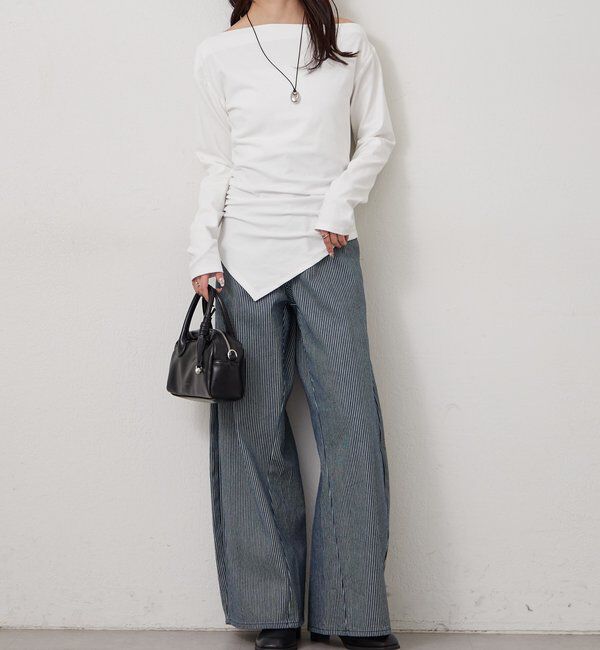  「オフショルヘム カットソー」|Tシャツ・カットソー|