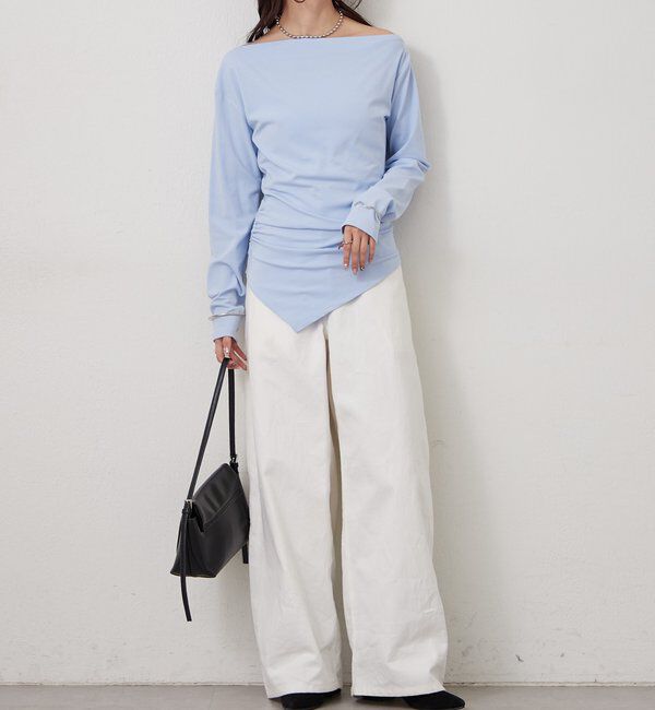  「オフショルヘム カットソー」|Tシャツ・カットソー|