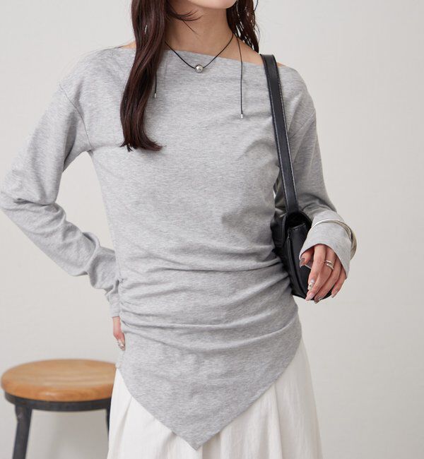  「オフショルヘム カットソー」|Tシャツ・カットソー|