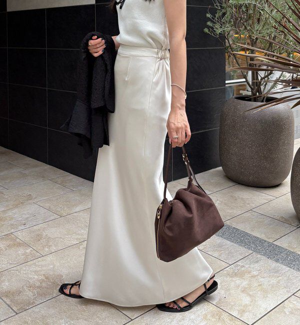  「【サイズ展開あり・新色/ブラウン】バイアススカート」|スカート|