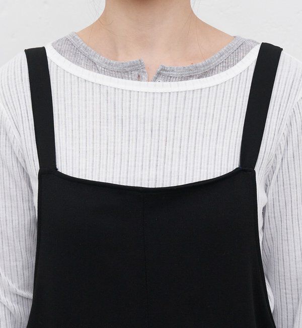  「《累計1.5万枚突破！》《全骨格細見え》カットジョーゼットキャミサロペット」|オールインワン|