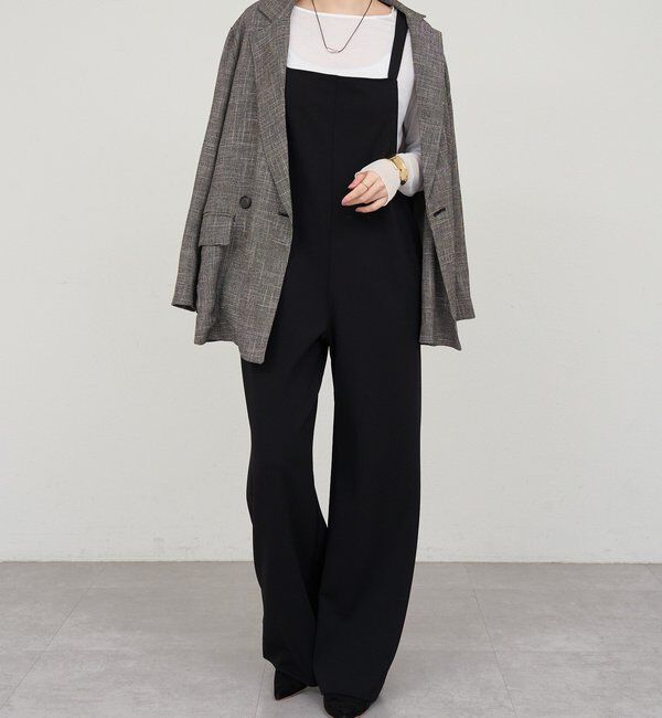  「《累計1.5万枚突破！》《全骨格細見え》カットジョーゼットキャミサロペット」|オールインワン|