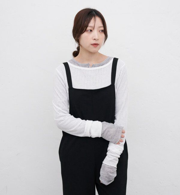  「《累計1.5万枚突破！》《全骨格細見え》カットジョーゼットキャミサロペット」|オールインワン|