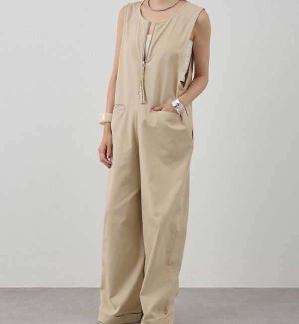  「《2WAY仕様》ノースリーブオールインワン」|オールインワン|ベージュ