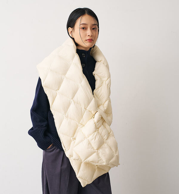 collex「【TAION】リバーシブルダウンストール」|マフラー|