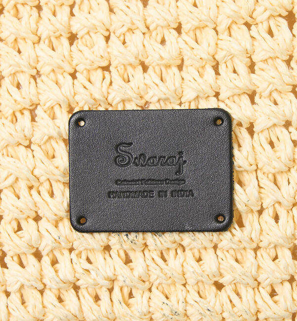 collex「【Swaraj /スワラージ】手編み ラフィア フリンジ トートバッグ」|トートバッグ|