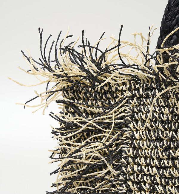 collex「【Swaraj /スワラージ】手編み ラフィア フリンジ トートバッグ」|トートバッグ|