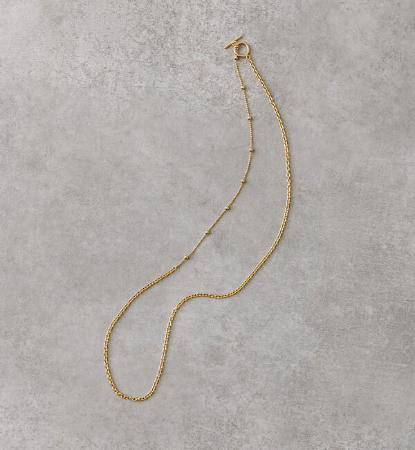 collex「【dignif】【金属アレルギー対応】ミックスチェーン2WAYネックレス」|ネックレス|