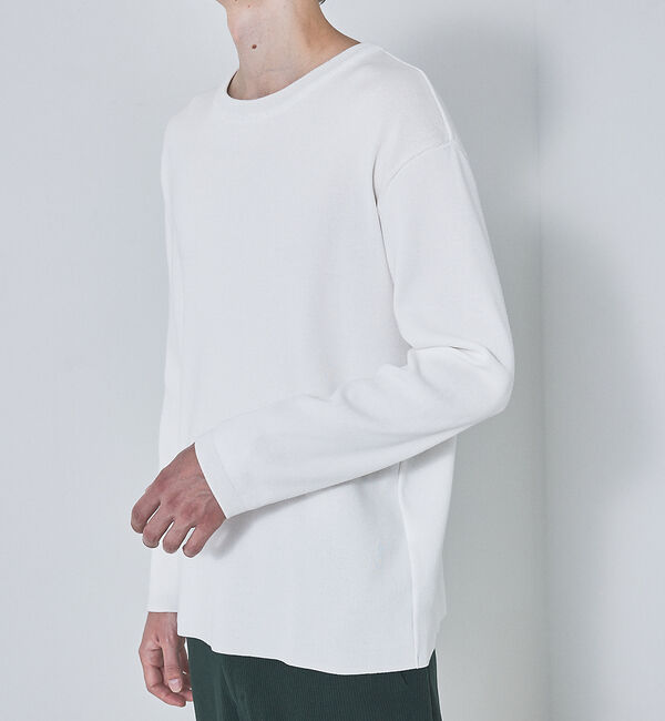 ABAHOUSE「【定番 / ニットスウェット】コットン クルーネック / 総針ニット」|ニット・セーター|