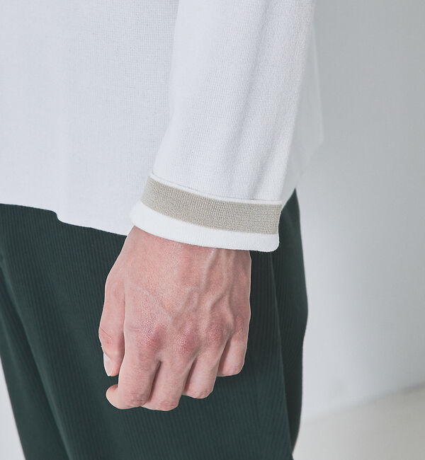 ABAHOUSE「【定番 / ニットスウェット】コットン クルーネック / 総針ニット」|ニット・セーター|