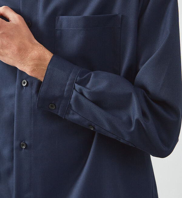 ABAHOUSE「インバーテッドプリーツ シャツブルゾン」|ブルゾン・スタジャン|