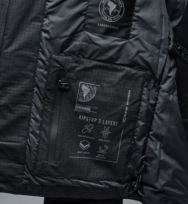 ABAHOUSE「【CAPE HORN】ANTARTICA シンサレート中綿ブルゾン / フーデッ」|ダウン|