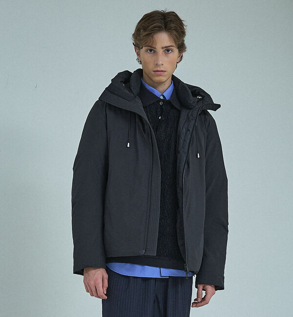 ABAHOUSE「【LIMONTA】700FP フーデットダウンジャケット / ショートブルゾン」|ダウン|ブラック