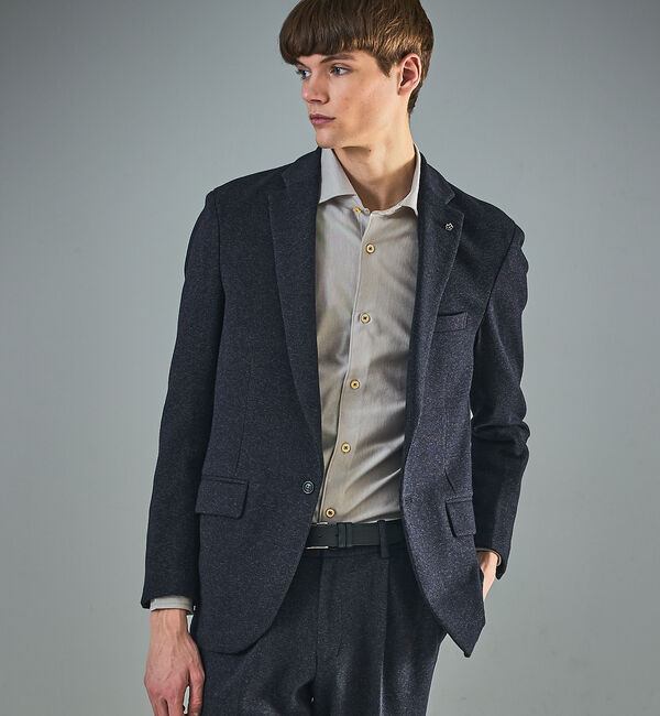 ABAHOUSE「【セットアップ対応】WOOL&times;COTTON ムリネ ジャージー ジャケット /」|テーラードジャケット|