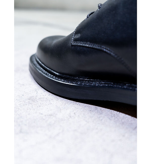 alfredoBANNISTER「グッドイヤー製法 レースアップ サイドゴア 6ホール プレーントゥ ダービー ブ」|ショートブーツ|