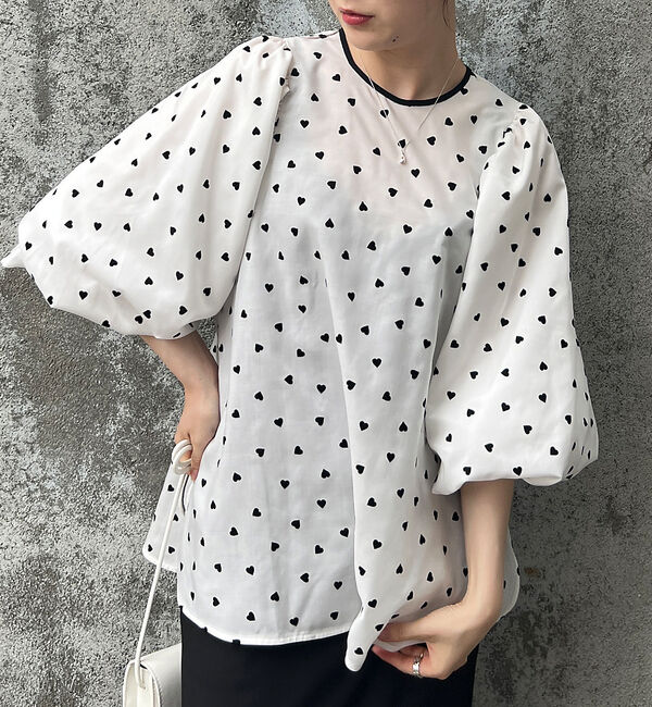 Rouge vif「ハートフロッキーブラウス」|シャツ・ブラウス|