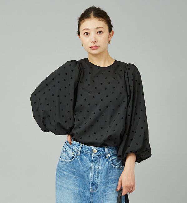 Rouge vif「ハートフロッキーブラウス」|シャツ・ブラウス|