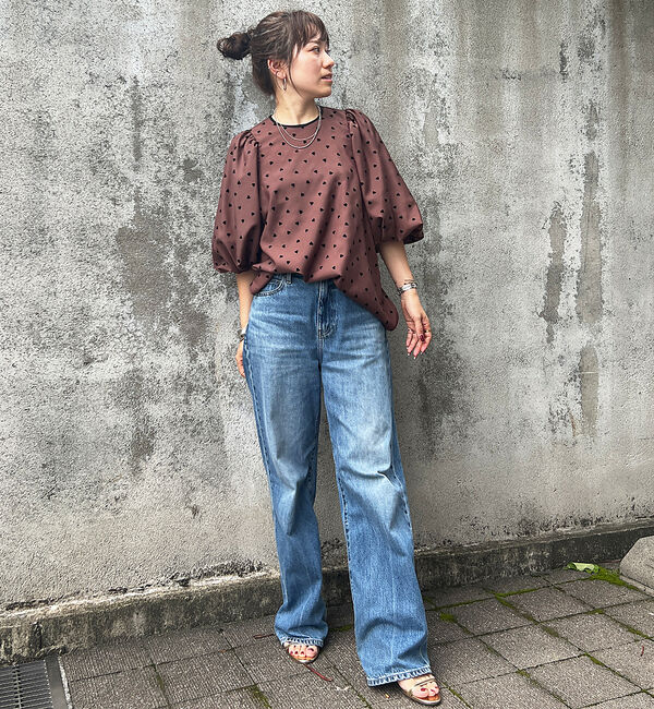 Rouge vif「ハートフロッキーブラウス」|シャツ・ブラウス|