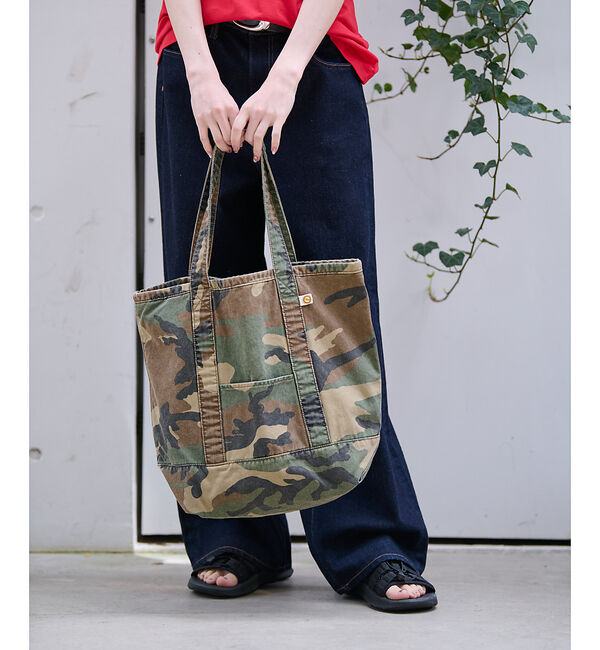 Rouge vif「【MASTER & CO】チノトートバッグ / 日本製 / レオパード / 迷彩」|トートバッグ|