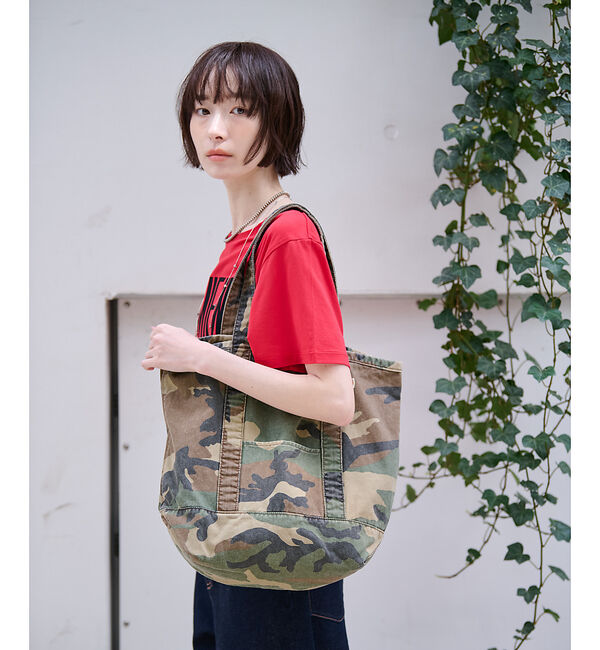 Rouge vif「【MASTER & CO】チノトートバッグ / 日本製 / レオパード / 迷彩」|トートバッグ|