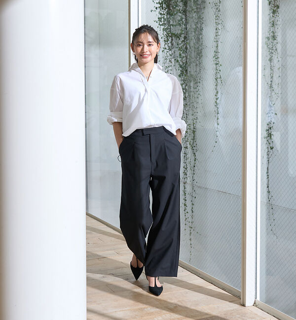 Rouge vif「サスペンダーワイドタックパンツ」|その他|