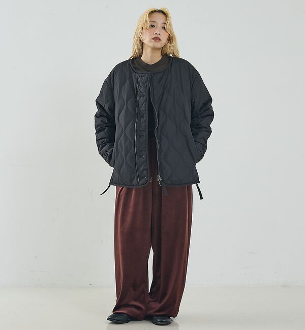 NOMINE「【TAION】ミリタリー リバーシブル クルーネック ダウンジャケット / ブル」|ダウン|