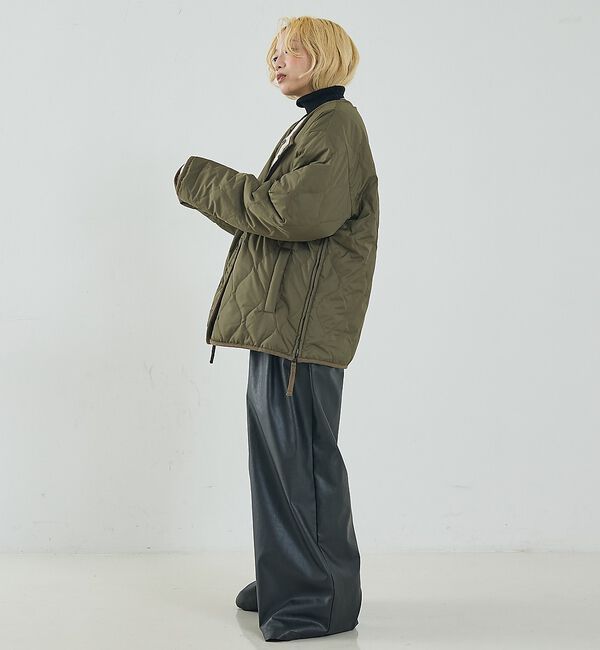 NOMINE「【TAION】ミリタリー リバーシブル クルーネック ダウンジャケット / ブル」|ダウン|