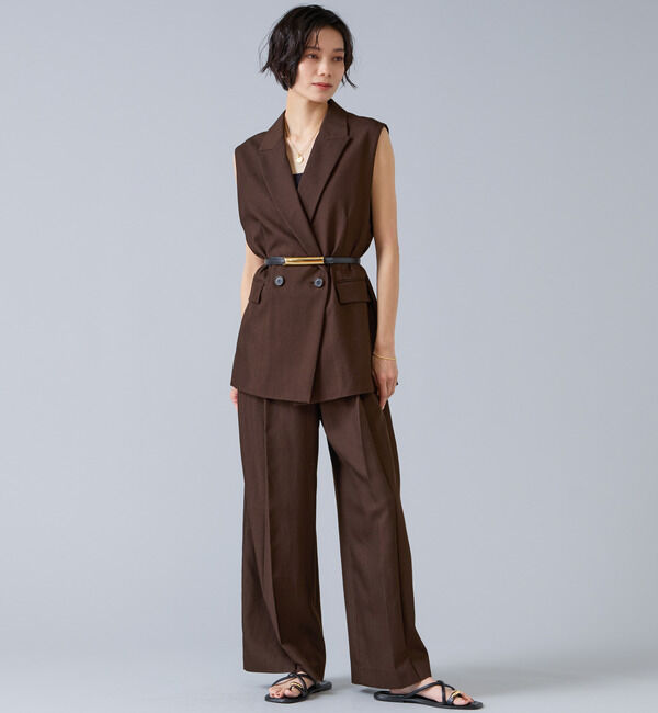 Liesse「テンセルナイロンテーラードジレ」|ベスト・ジレ|