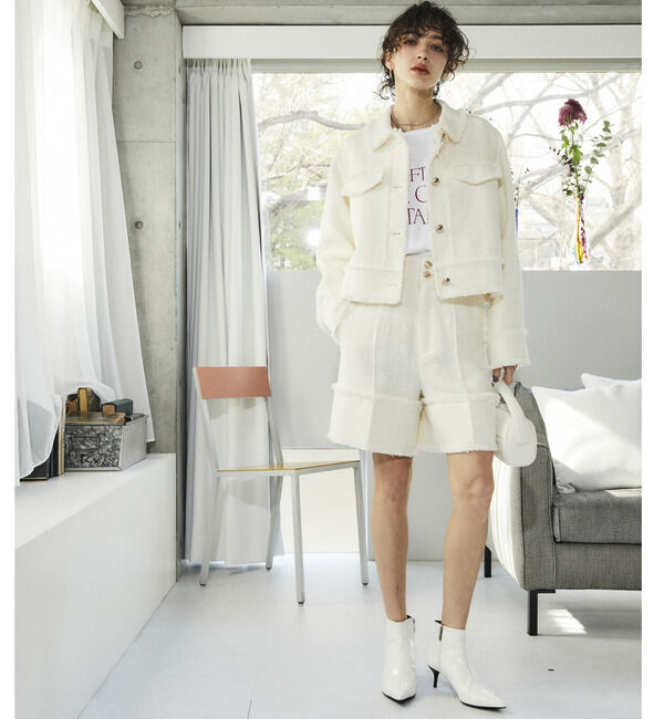 Soffitto「ツィードショー丈パンツ」|その他|