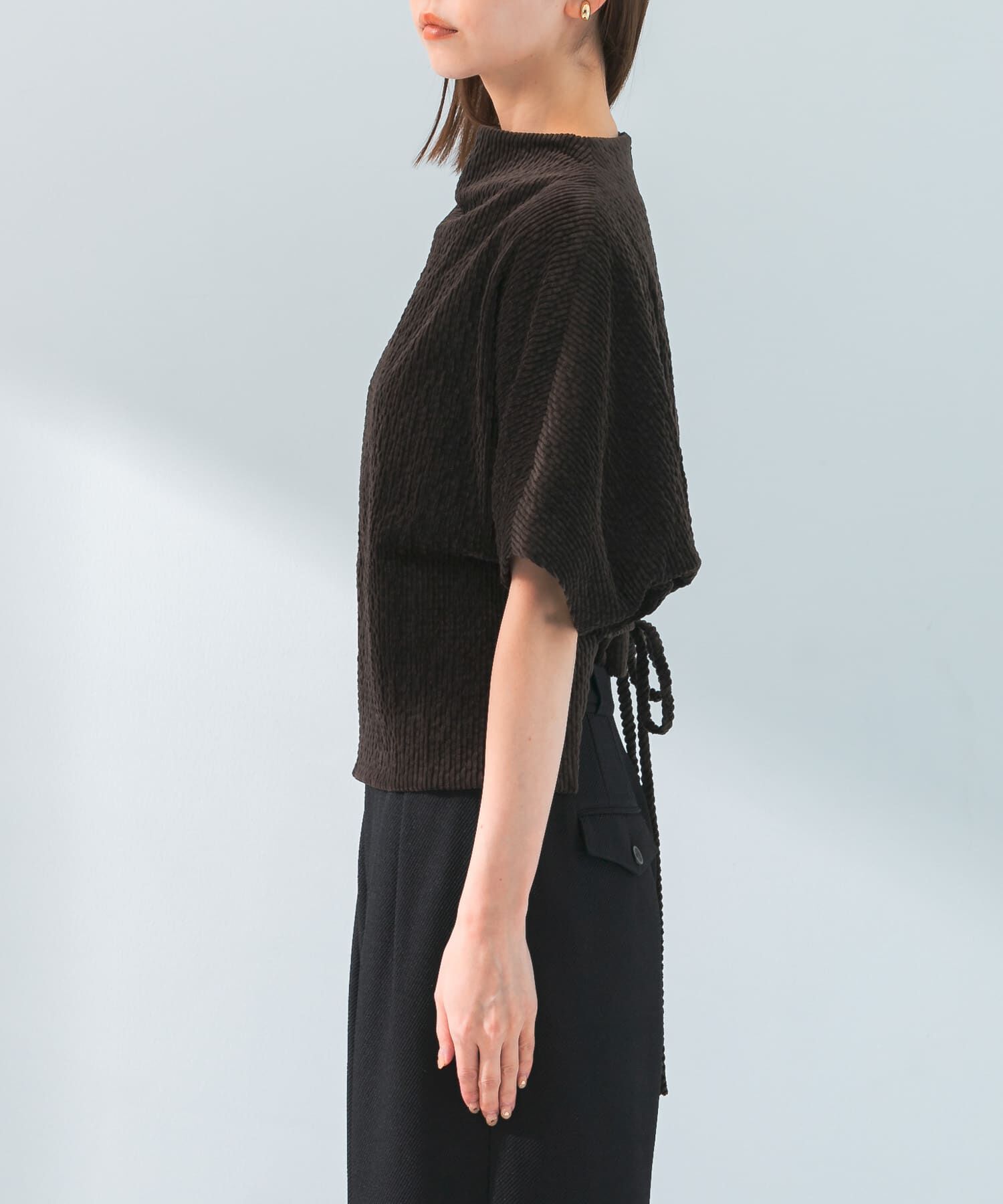 URBAN RESEARCH ROSSO「le　CORDUROY TIE BLOUSE」|シャツ・ブラウス|