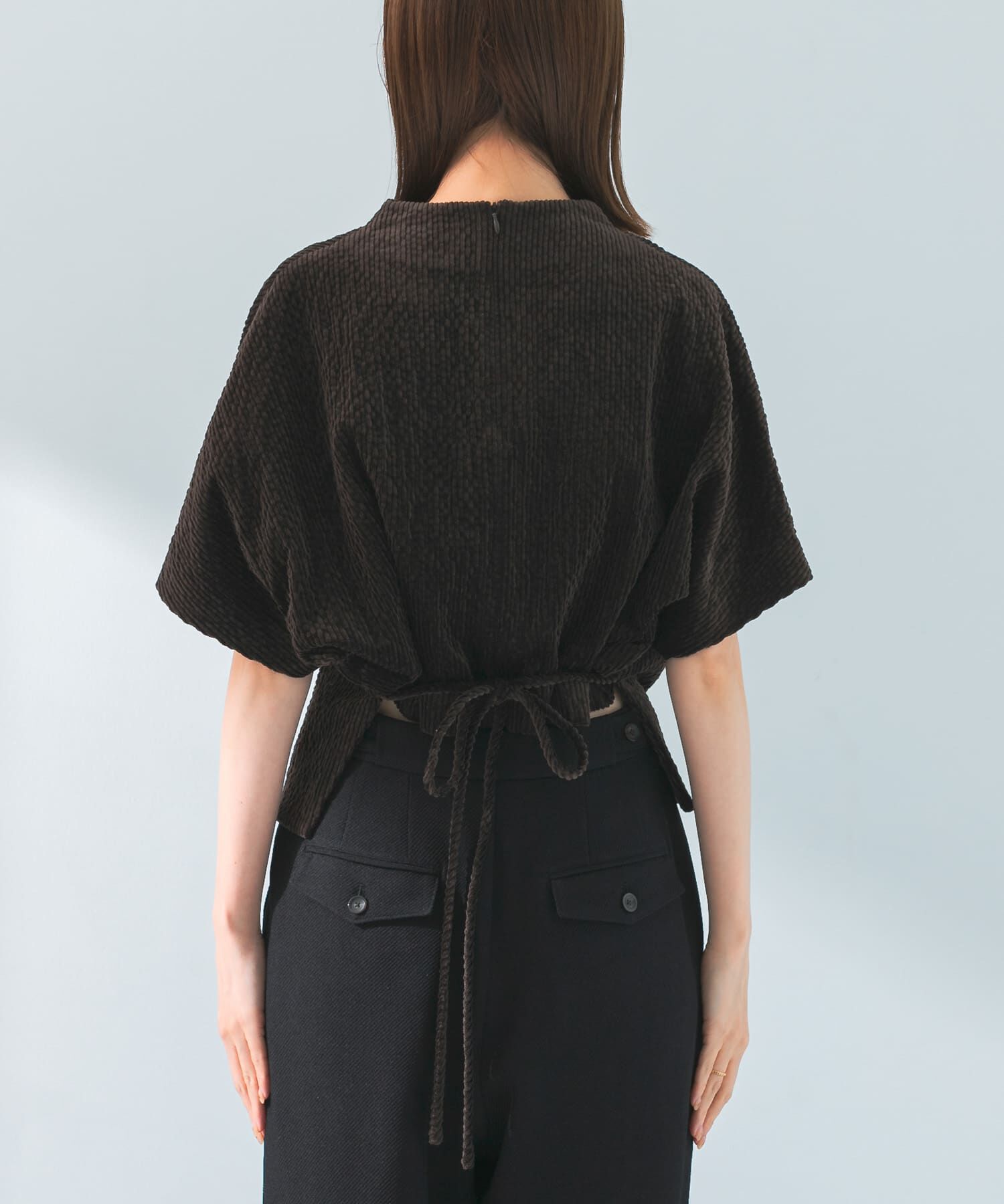 URBAN RESEARCH ROSSO「le　CORDUROY TIE BLOUSE」|シャツ・ブラウス|