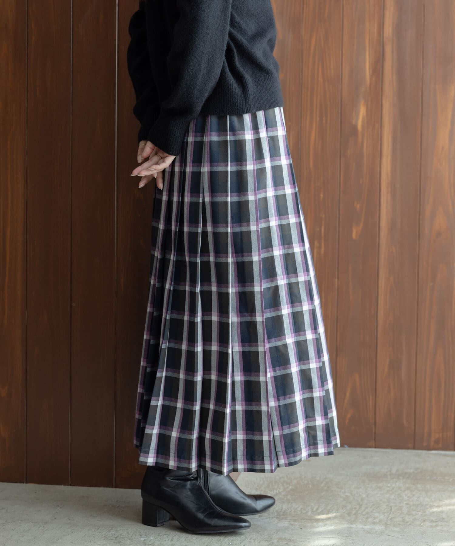 Sonny Label 「チェックプリーツイージースカート」|スカート|