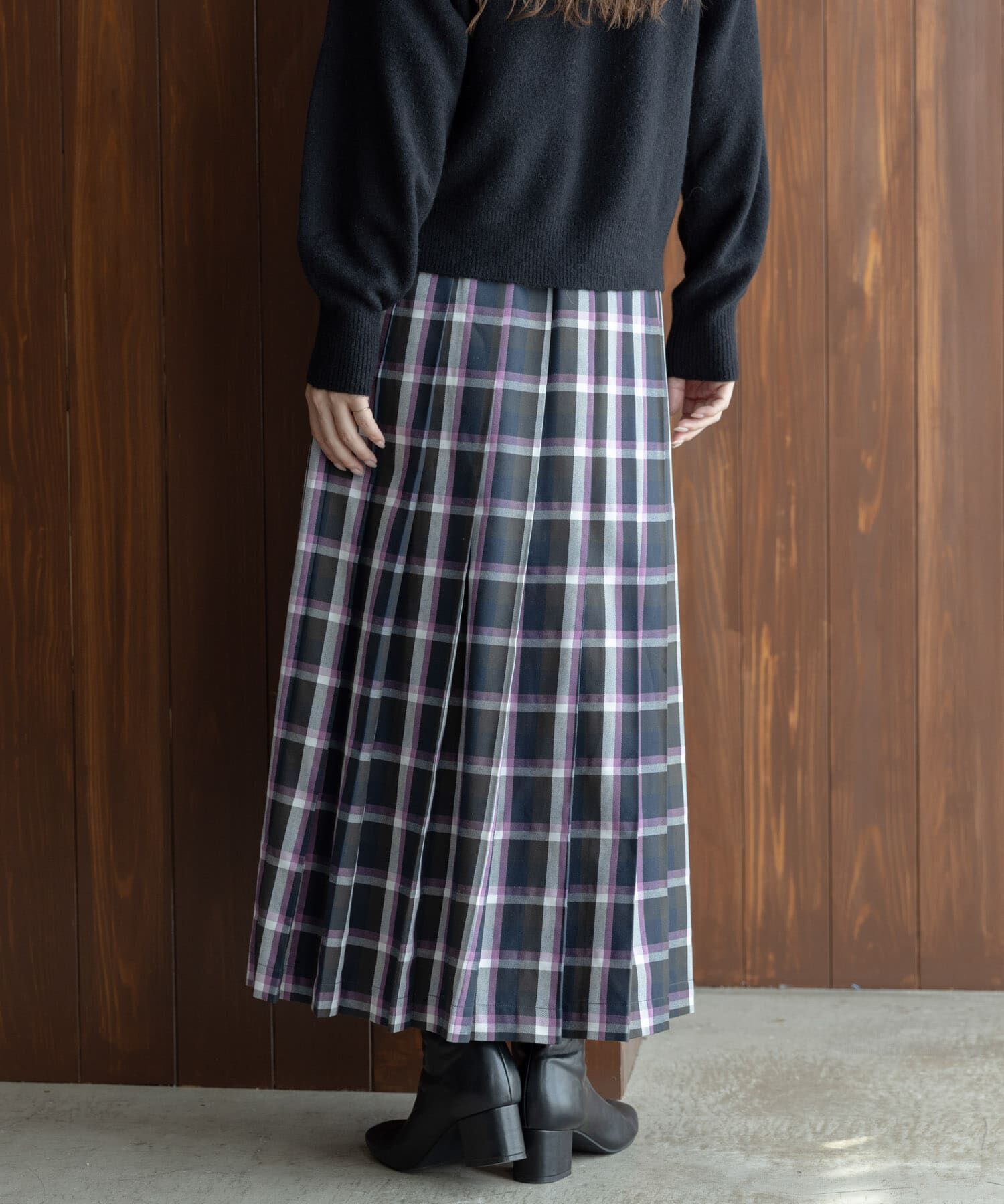 Sonny Label 「チェックプリーツイージースカート」|スカート|