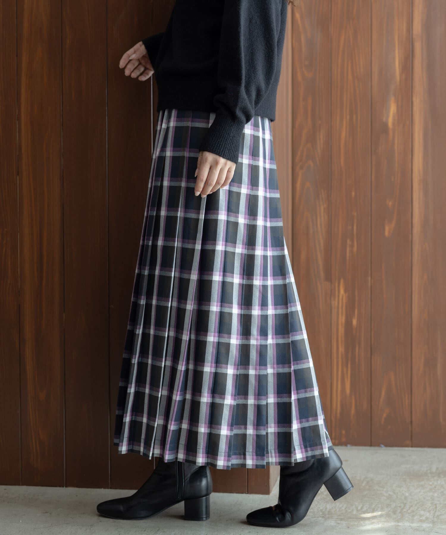 Sonny Label 「チェックプリーツイージースカート」|スカート|