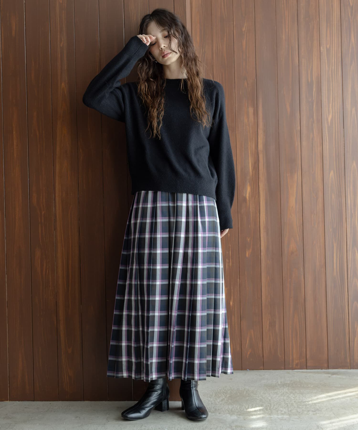 Sonny Label 「チェックプリーツイージースカート」|スカート|