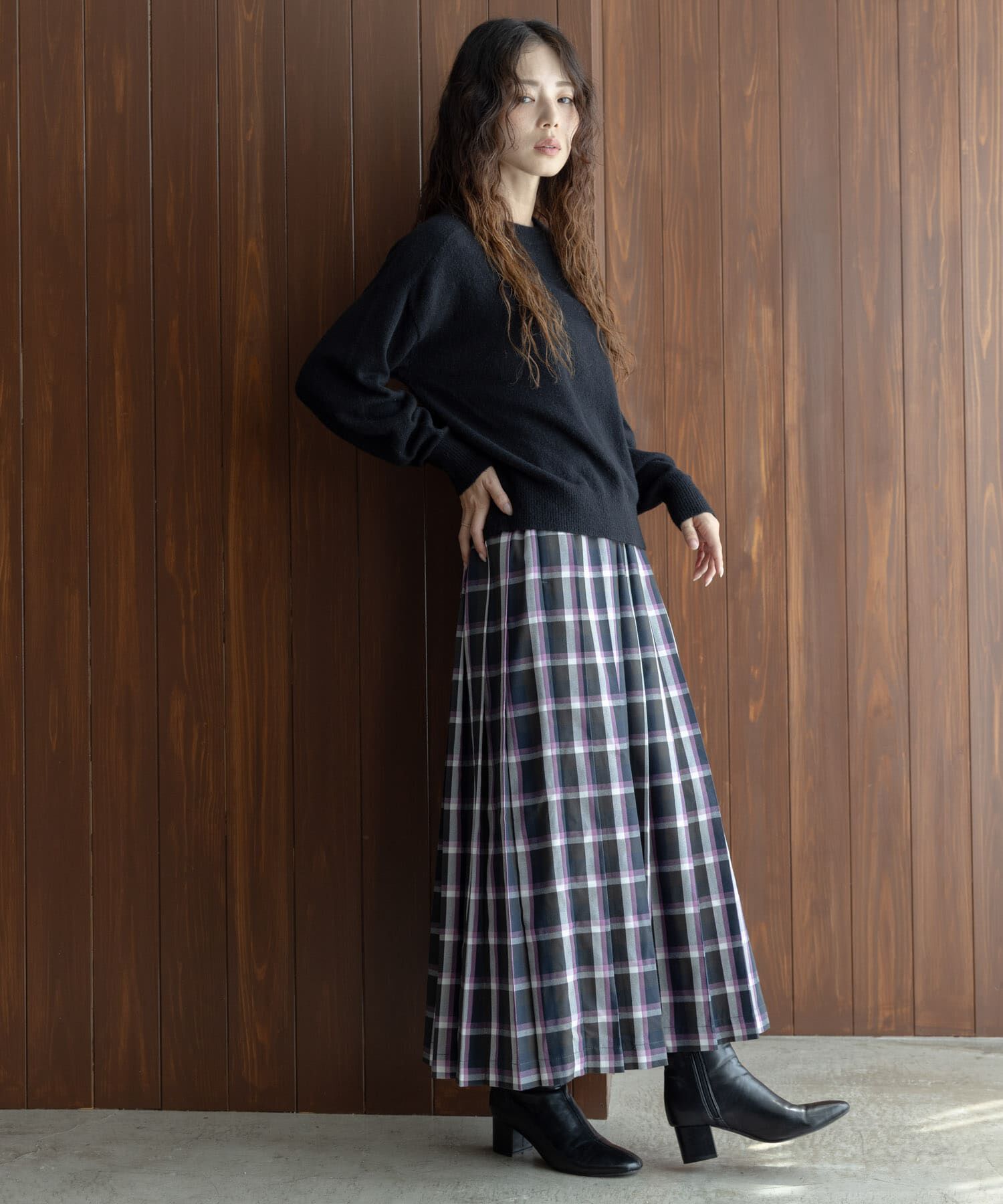 Sonny Label 「チェックプリーツイージースカート」|スカート|