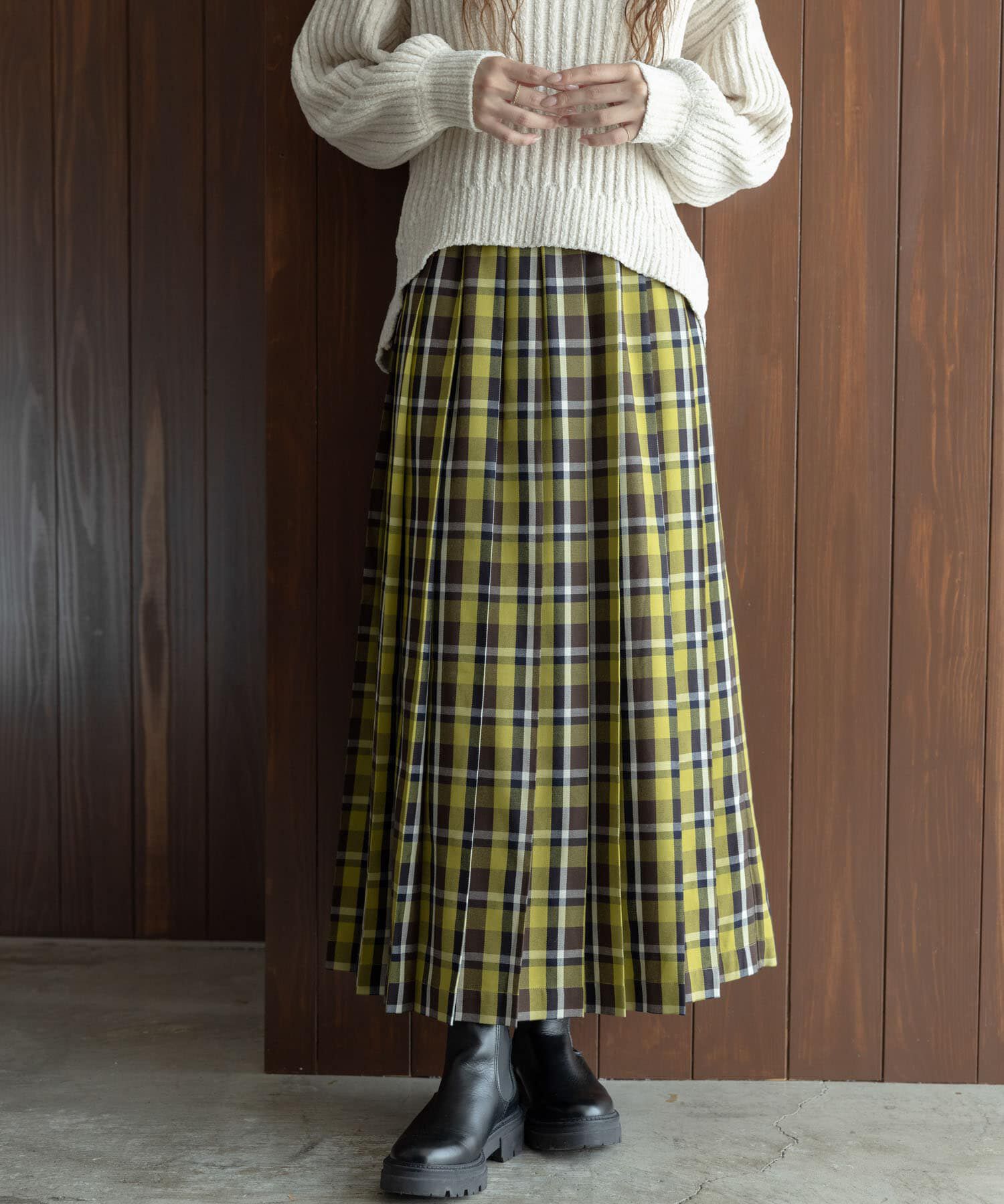 Sonny Label 「チェックプリーツイージースカート」|スカート|
