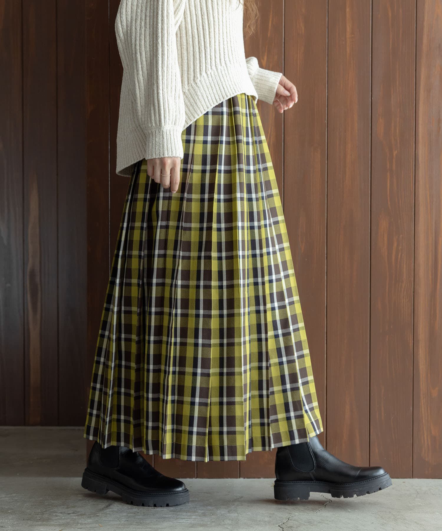 Sonny Label 「チェックプリーツイージースカート」|スカート|