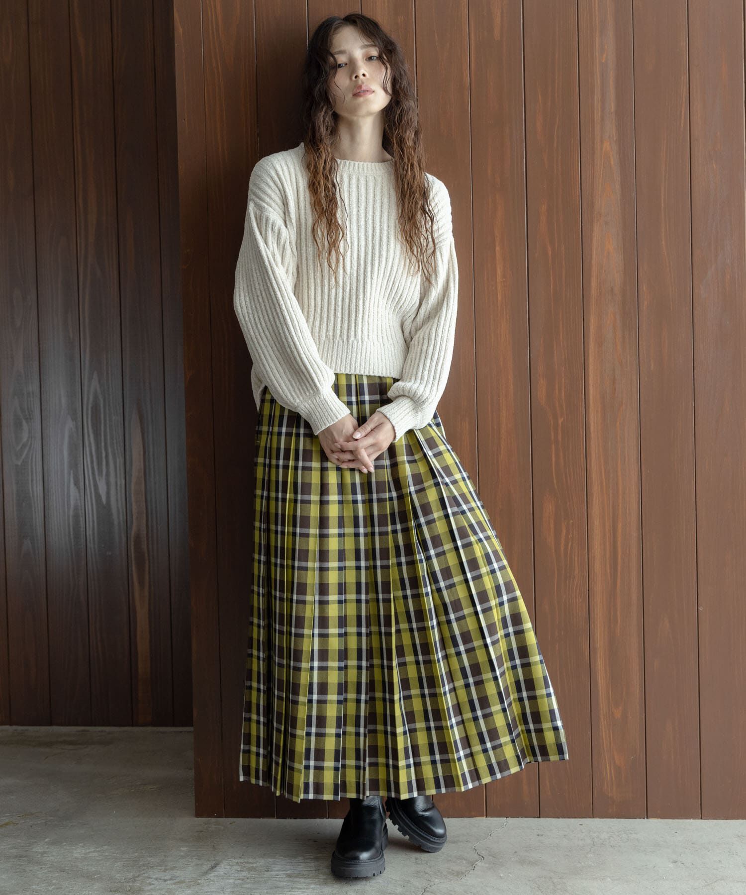 Sonny Label 「チェックプリーツイージースカート」|スカート|