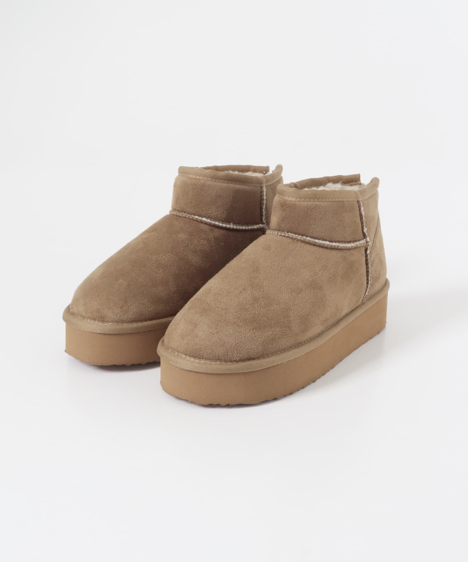 RODE SKO「撥水フラッフィームートンブーツ」|ショートブーツ|