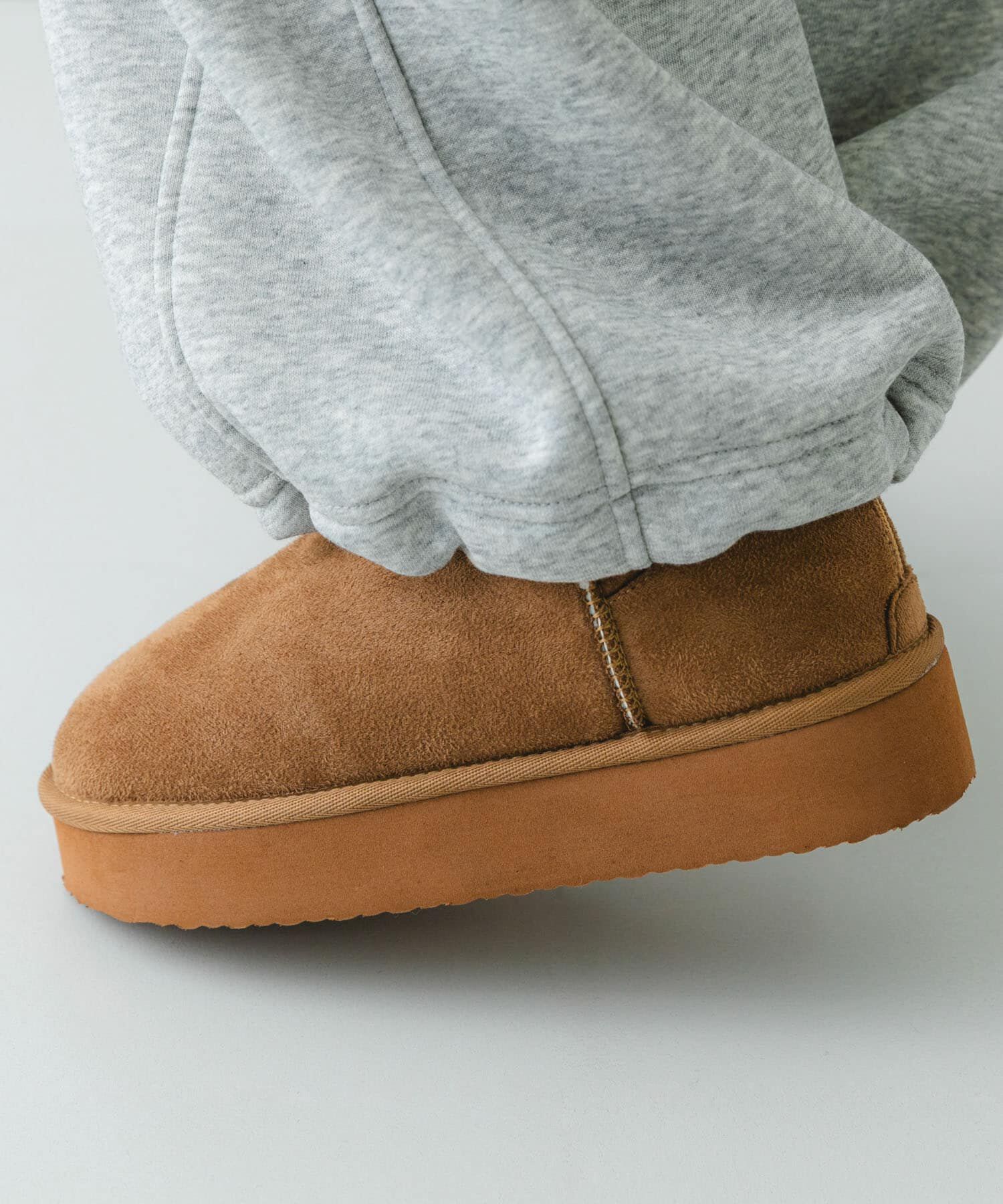 RODE SKO「撥水フラッフィームートンブーツ」|ショートブーツ|