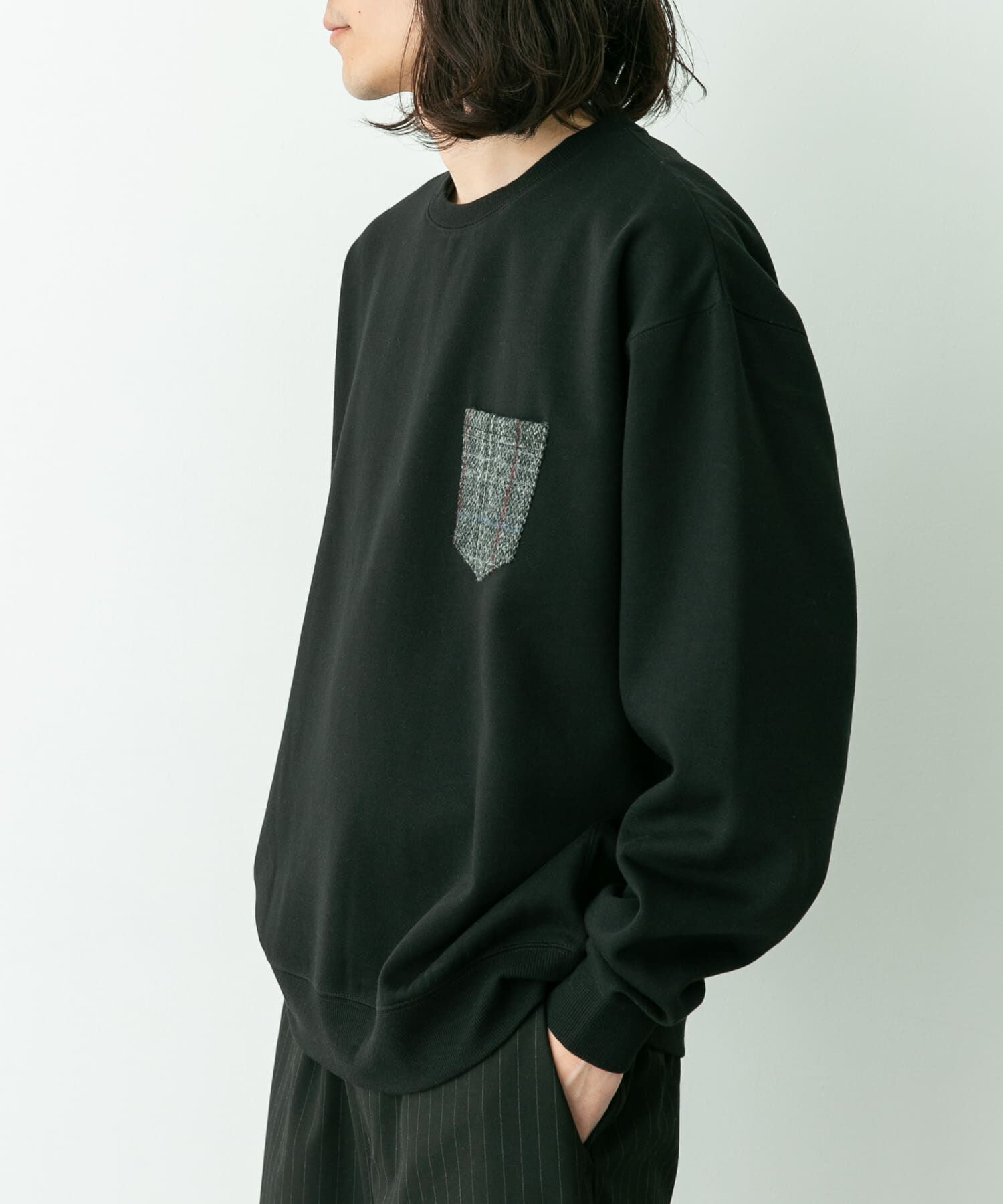 Sonny Label 「HARRIS TWEEDポケットスウェットプルオーバー」|スウェット・ジャージ|