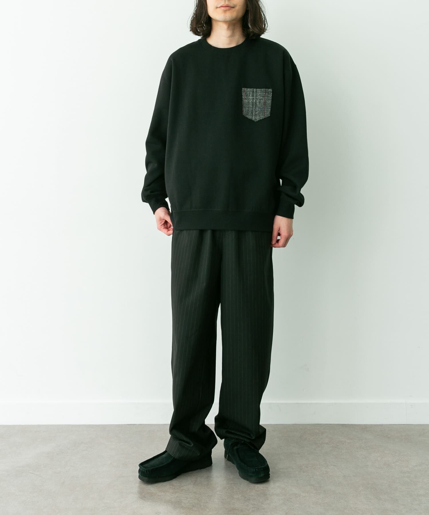 Sonny Label 「HARRIS TWEEDポケットスウェットプルオーバー」|スウェット・ジャージ|