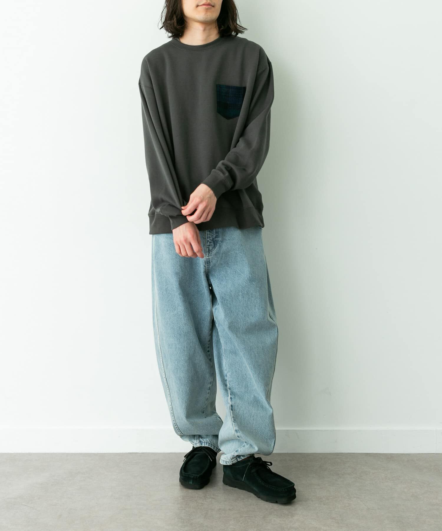 Sonny Label 「HARRIS TWEEDポケットスウェットプルオーバー」|スウェット・ジャージ|