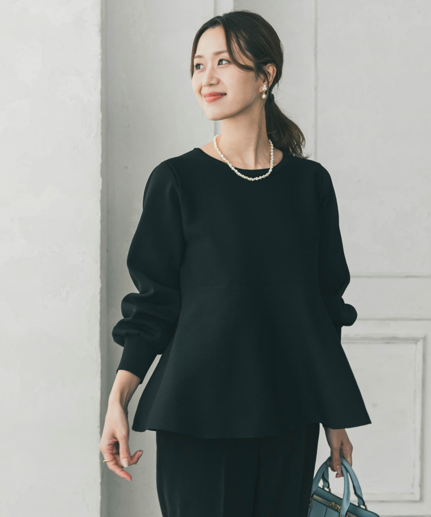 URBAN RESEARCH DOORS「ペプラムKNIT」|ニット・セーター|