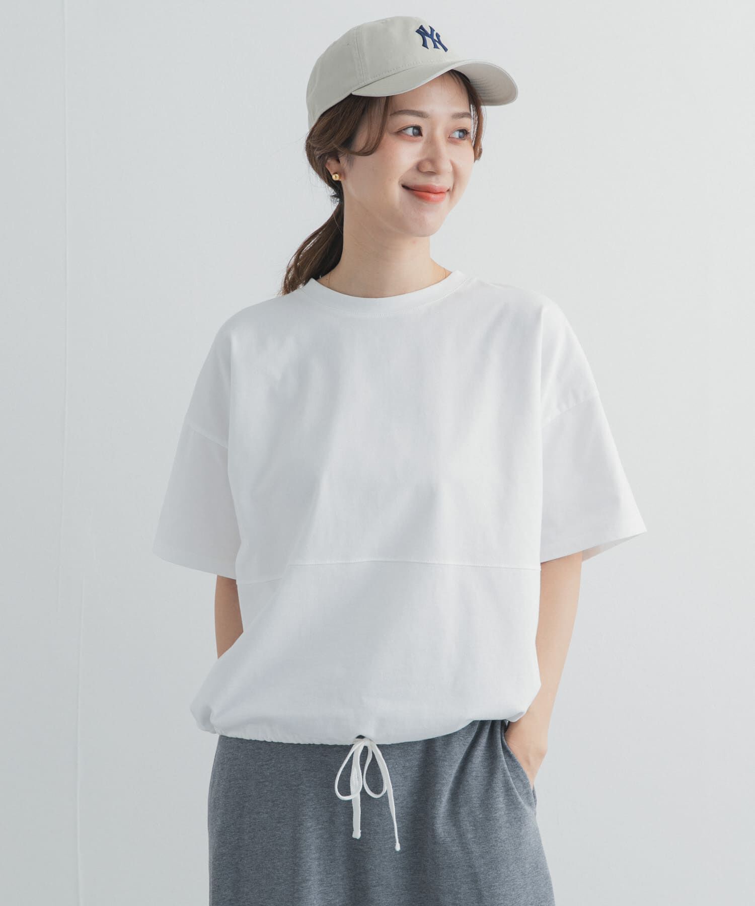 URBAN RESEARCH DOORS「ヘムドロストプルオーバー」|Tシャツ・カットソー|