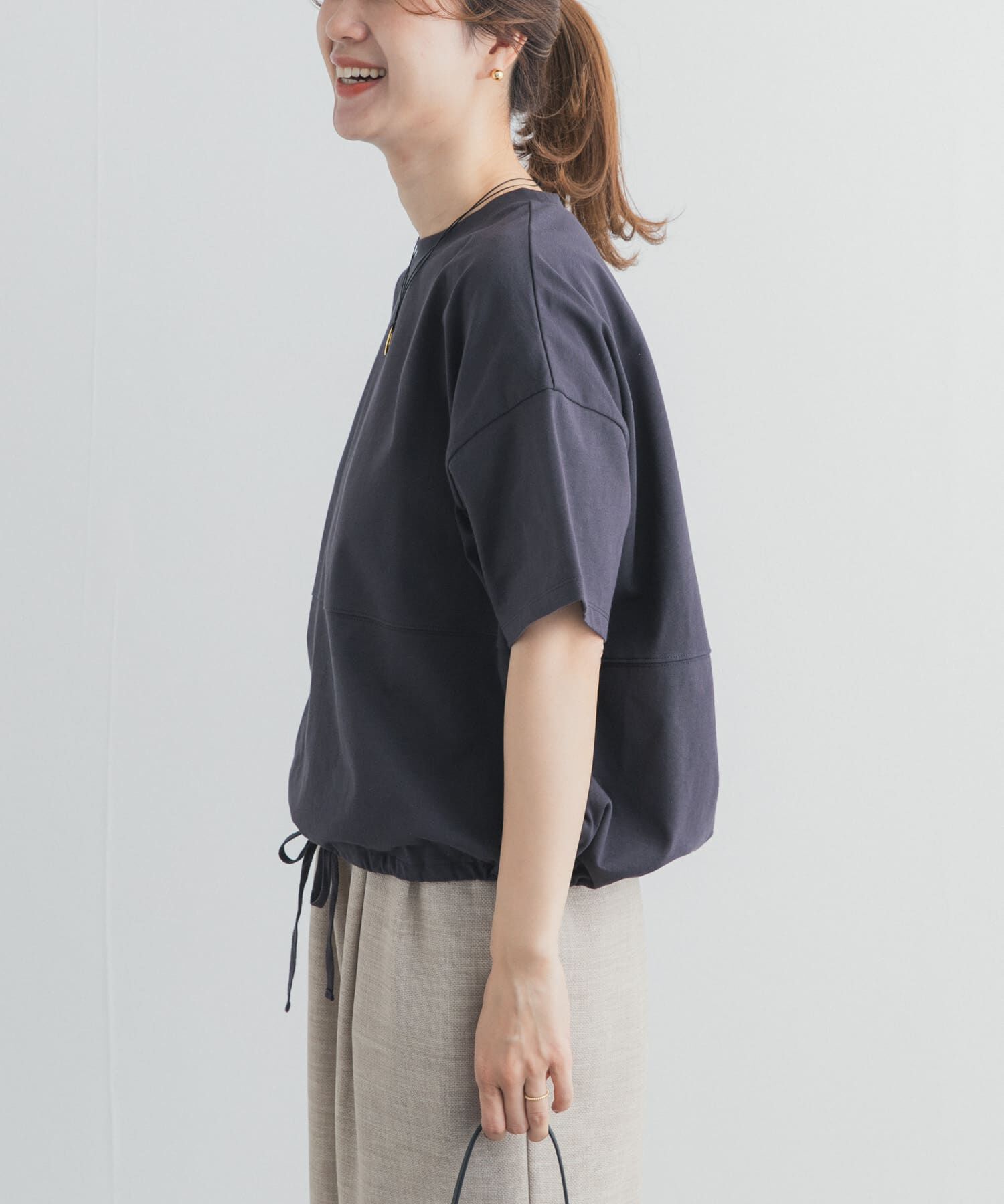 URBAN RESEARCH DOORS「ヘムドロストプルオーバー」|Tシャツ・カットソー|