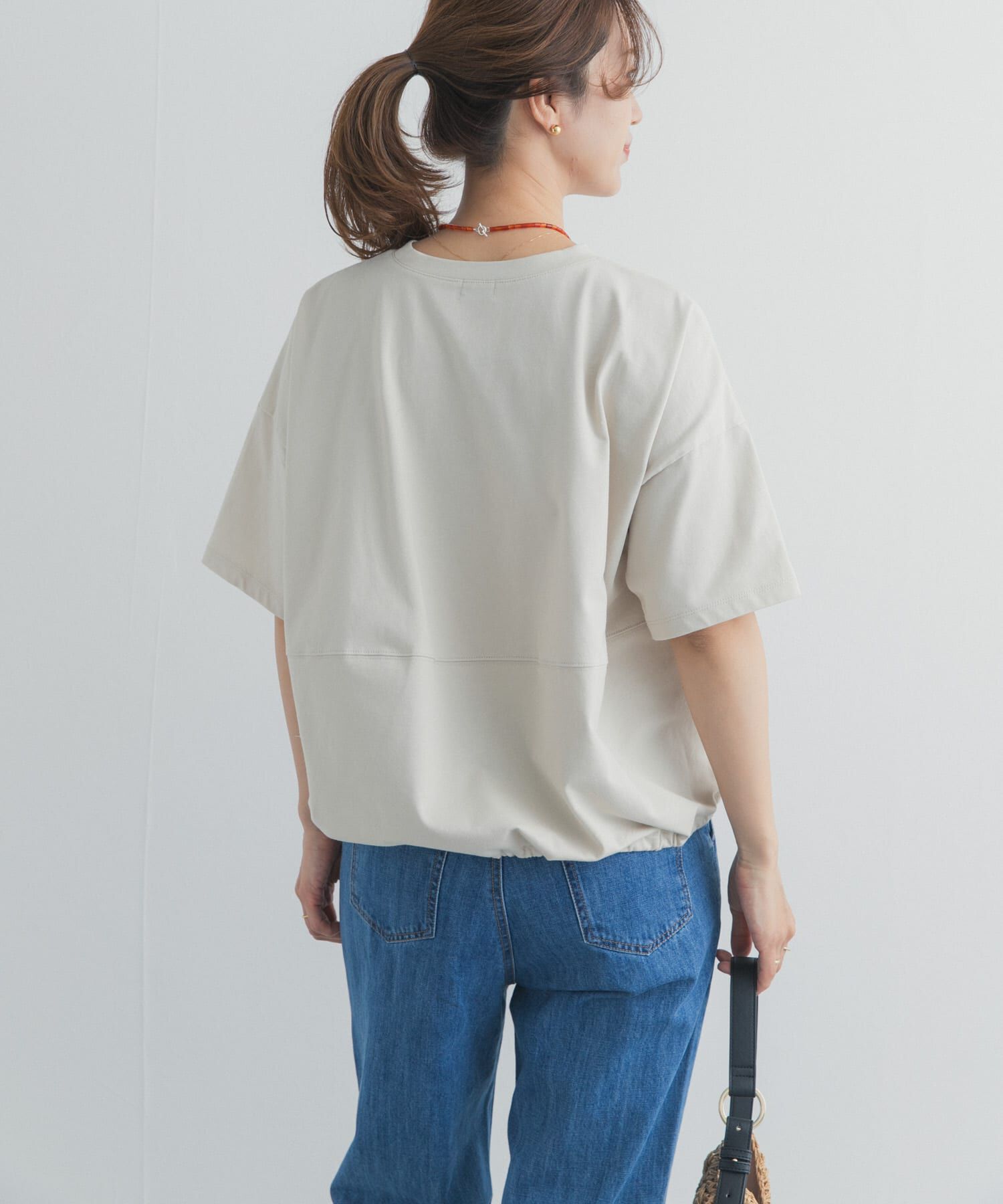 URBAN RESEARCH DOORS「ヘムドロストプルオーバー」|Tシャツ・カットソー|