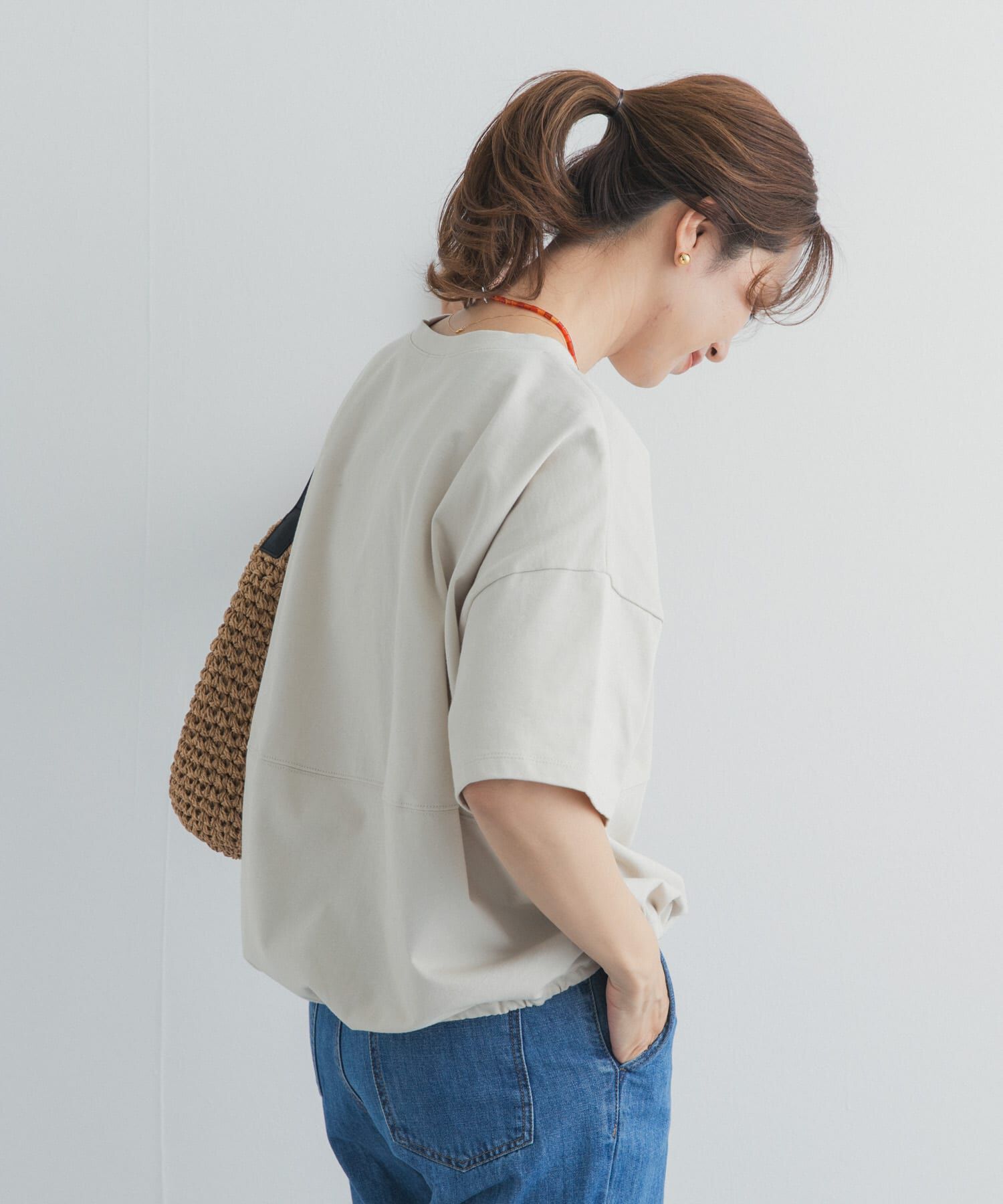 URBAN RESEARCH DOORS「ヘムドロストプルオーバー」|Tシャツ・カットソー|